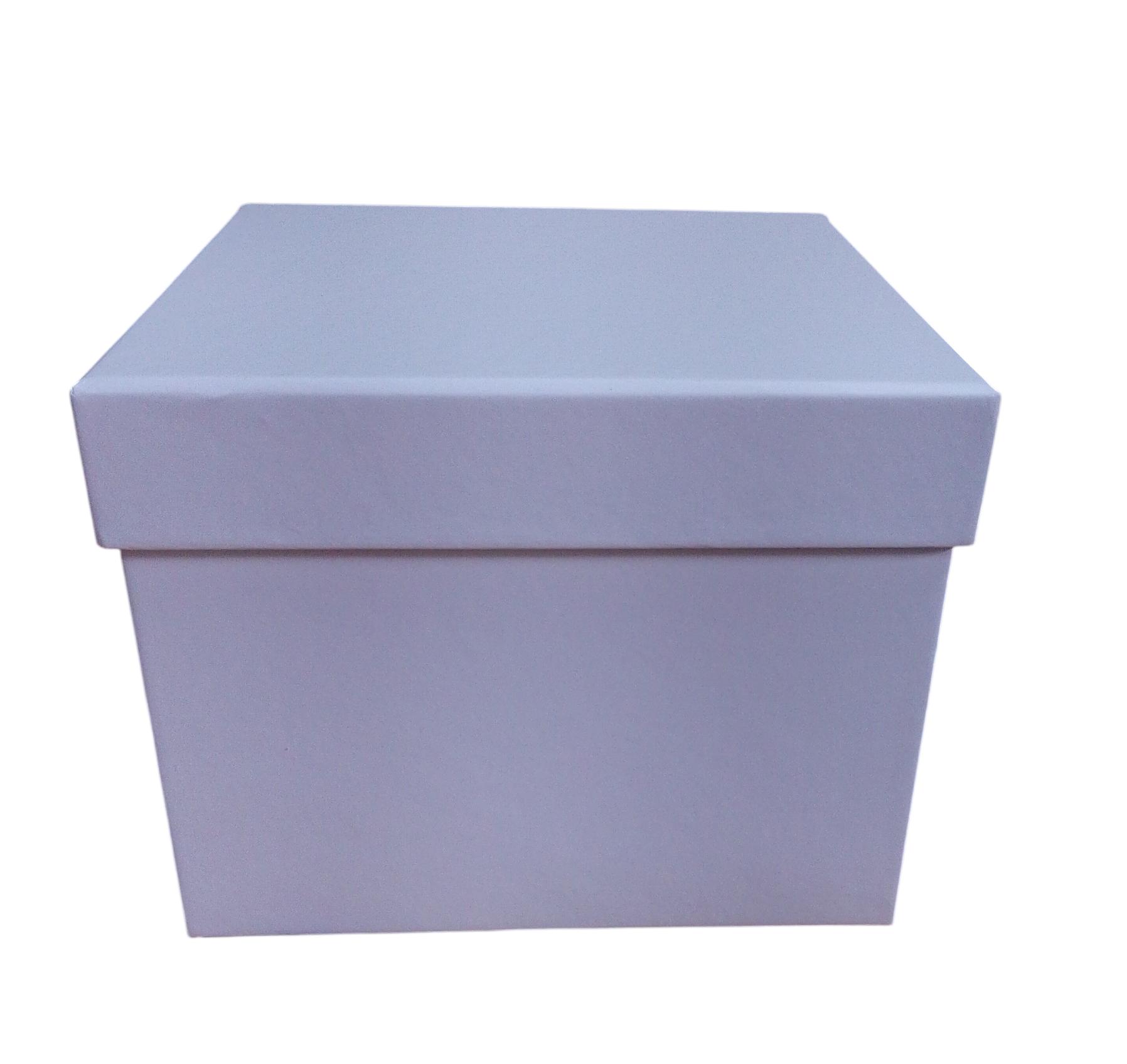 Caja Cuadrada color blanco de  0 x  0 x 17 x 13 cm