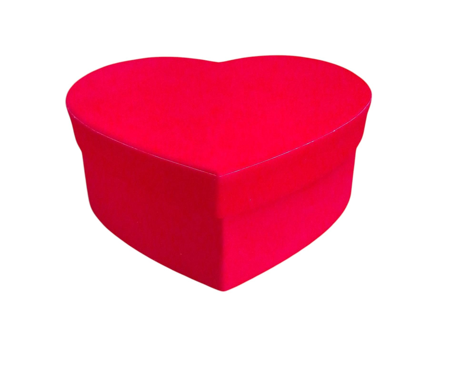 Caja Velvet Corazón color rojo de  0 x  16 x 6 x 14 cm