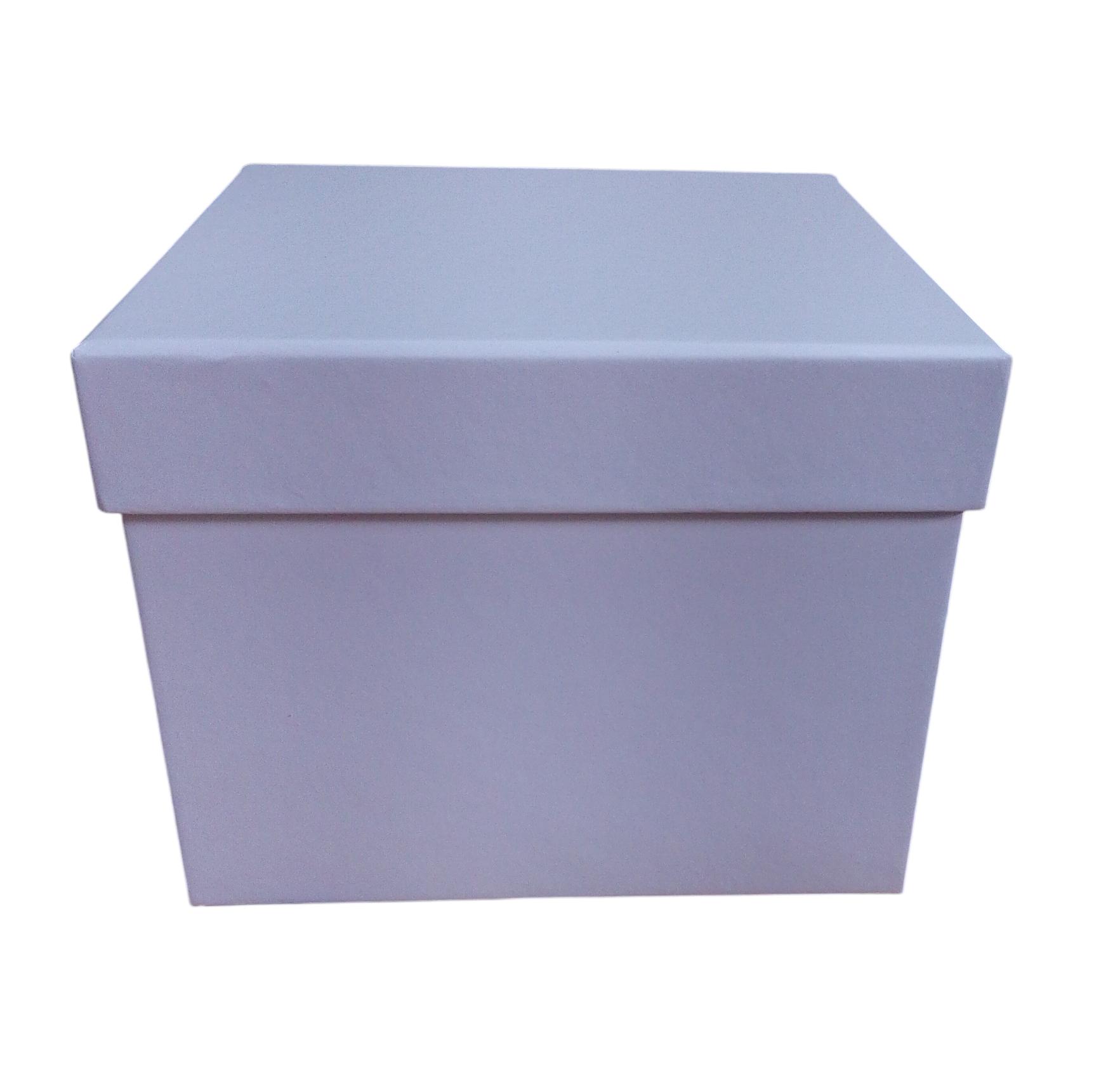 Caja Cuadrada color blanco de  0 x  0 x 14 x 11 cm