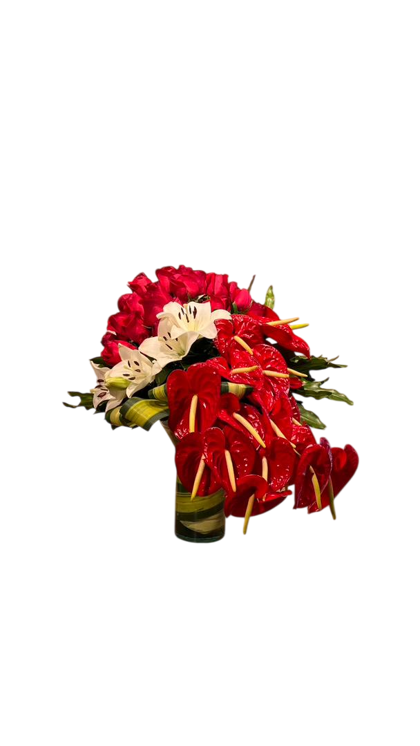 Arreglo Floral – Orquídeas, Lirios y Anturios Premium