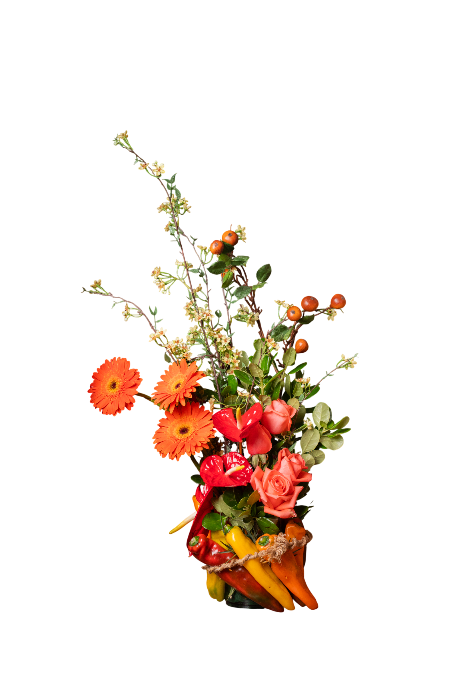 Fresh (Anturios, Rosas, Gerberas y Pimientos)