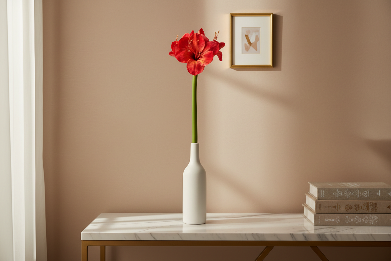 Amarilis Roja ambiente