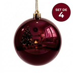 Bambalina vinotinto con sticker SET DE 4