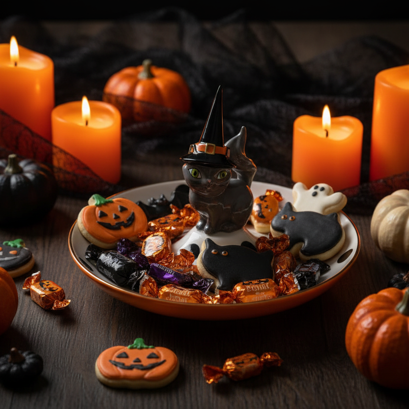 Bandeja Gato Halloween - Ambiente