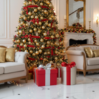 Cajas de Regalo bajo el Árbol de Navidad