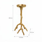 Candelabro Pilar Ramas Art Deco 25cm / 30cm