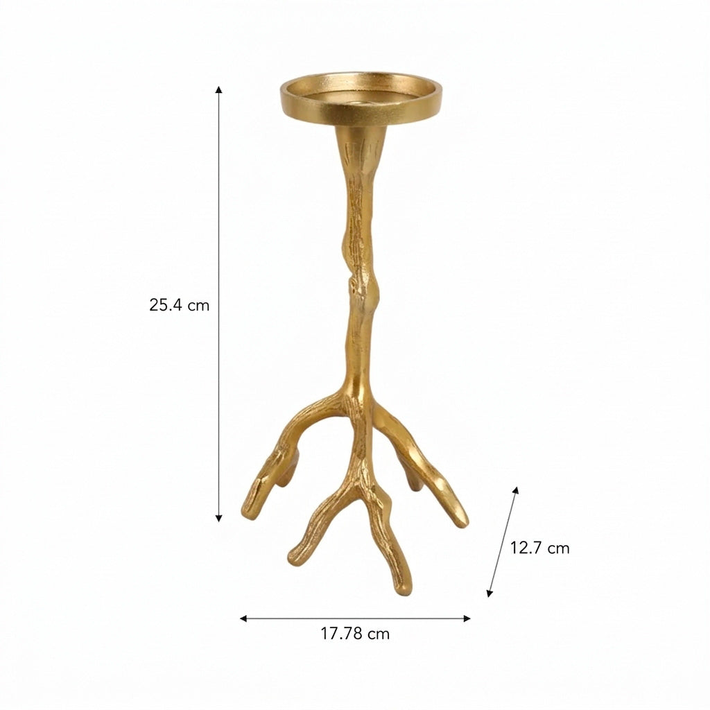 Candelabro Pilar Ramas Art Deco 25cm / 30cm