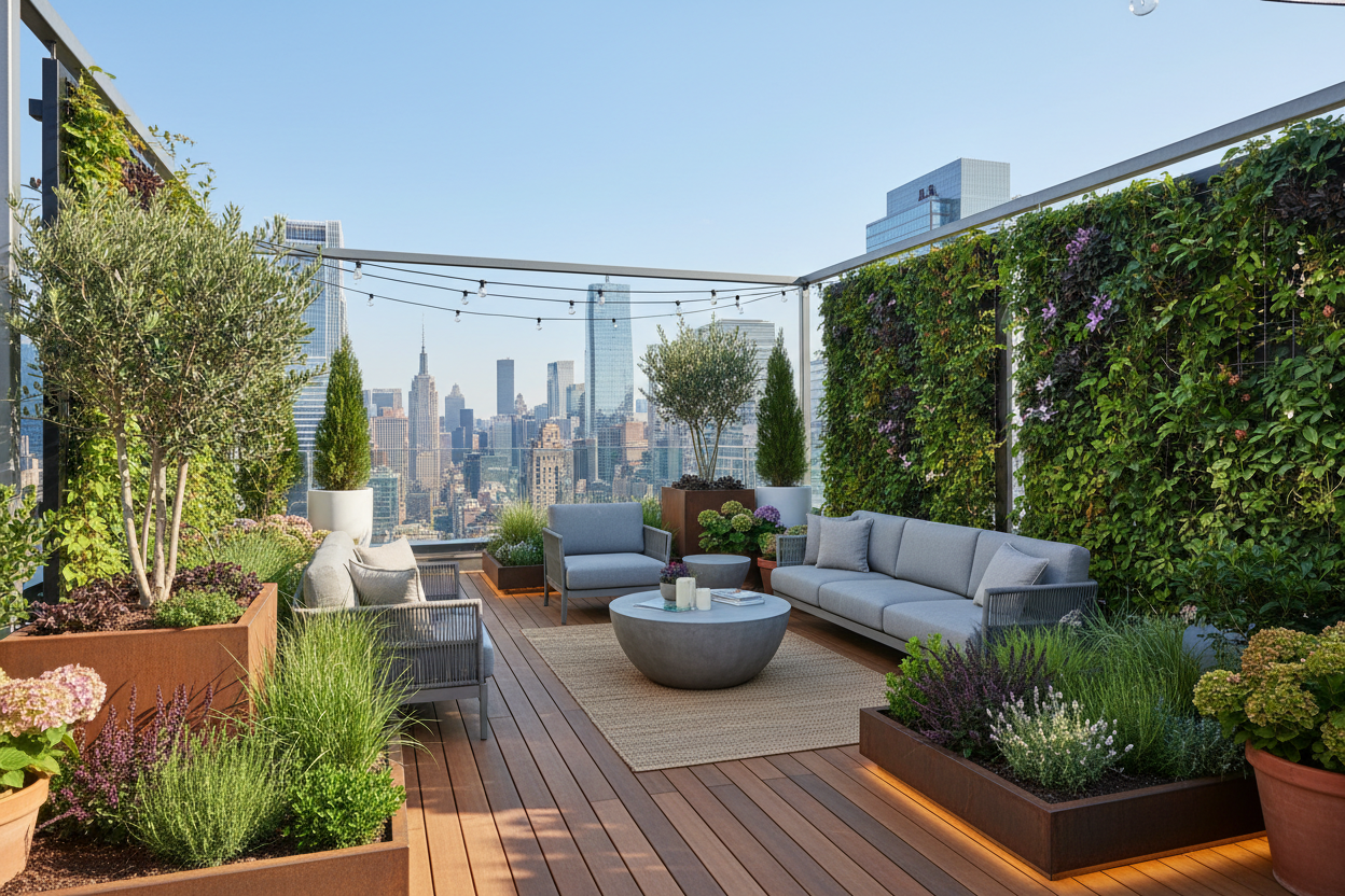 diseño de jardin en asoteas