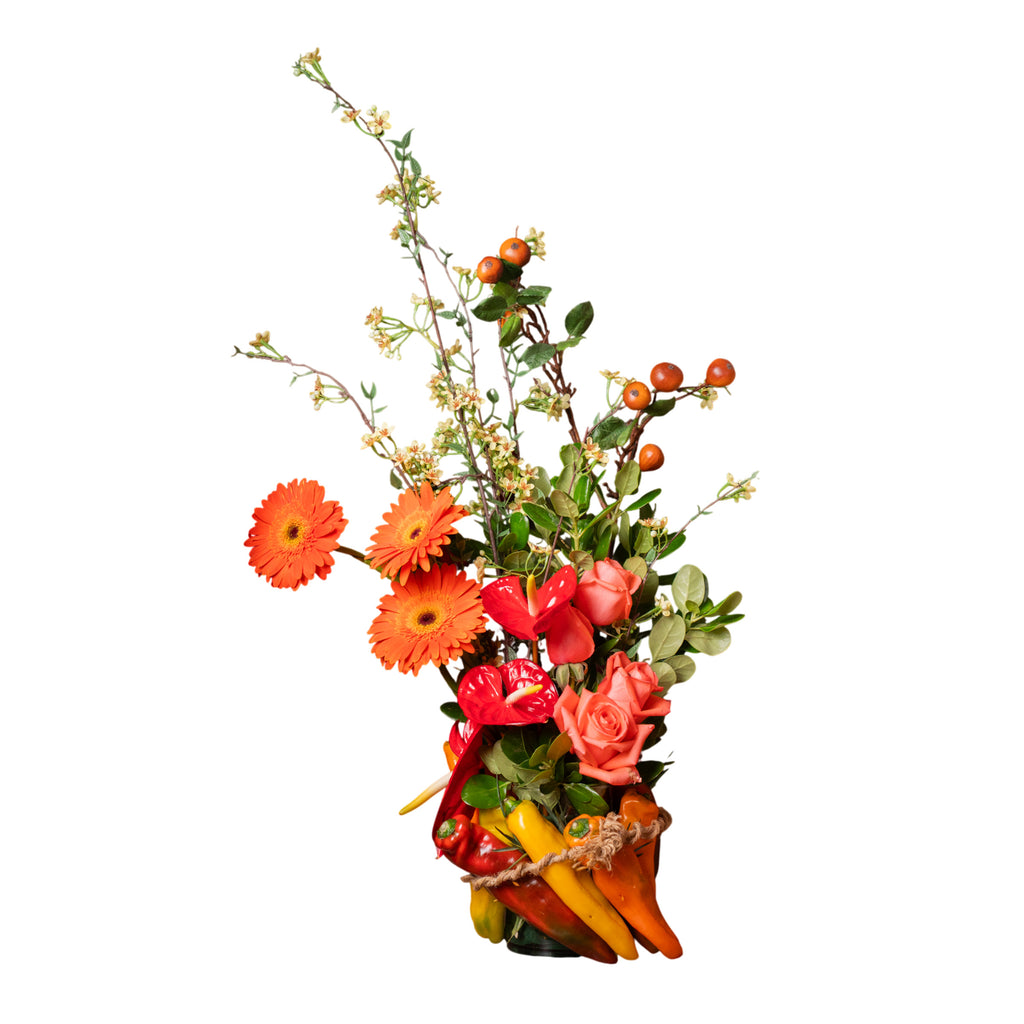 Fresh (Anturios, Rosas, Gerberas y Pimientos)