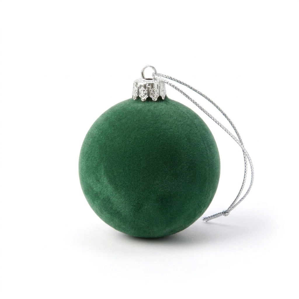Foto principal con una sola bambalina flocada verde