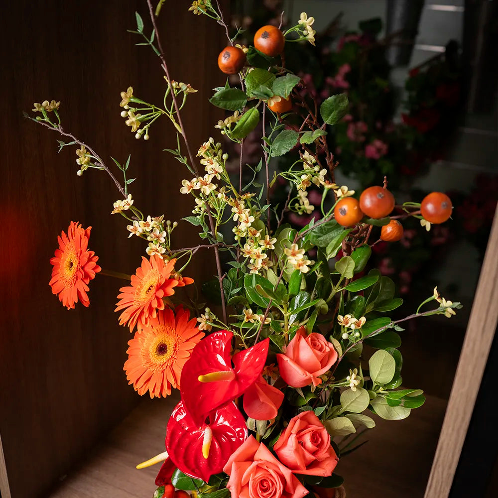 Fresh (Anturios, Rosas, Gerberas y Pimientos)
