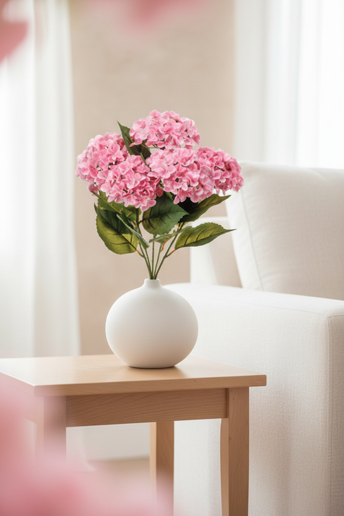 Hortensia Rosada Ambiente