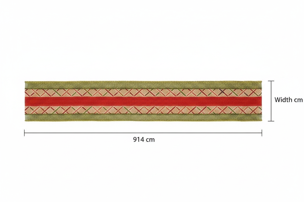 Medida cinta decorativa navideña zigzag 914cm largo total cotas externas ficha técnica
