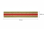 Medida cinta decorativa navideña zigzag 914cm largo total cotas externas ficha técnica