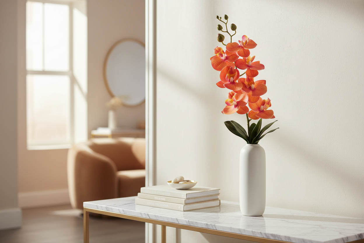 Orquídea Phalaenopsis Naranja ambiente