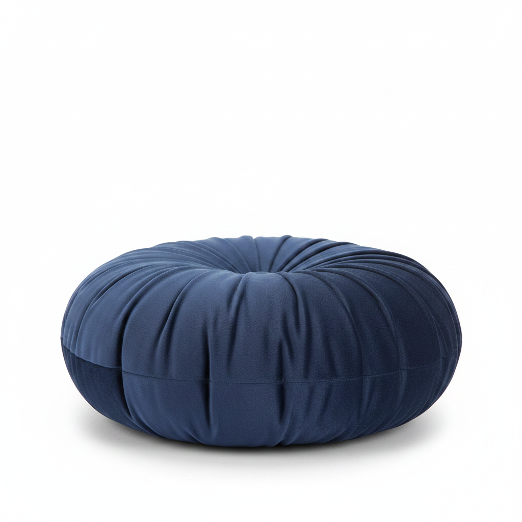 Sofia Redondo Tufted Navy — Vista Lateral