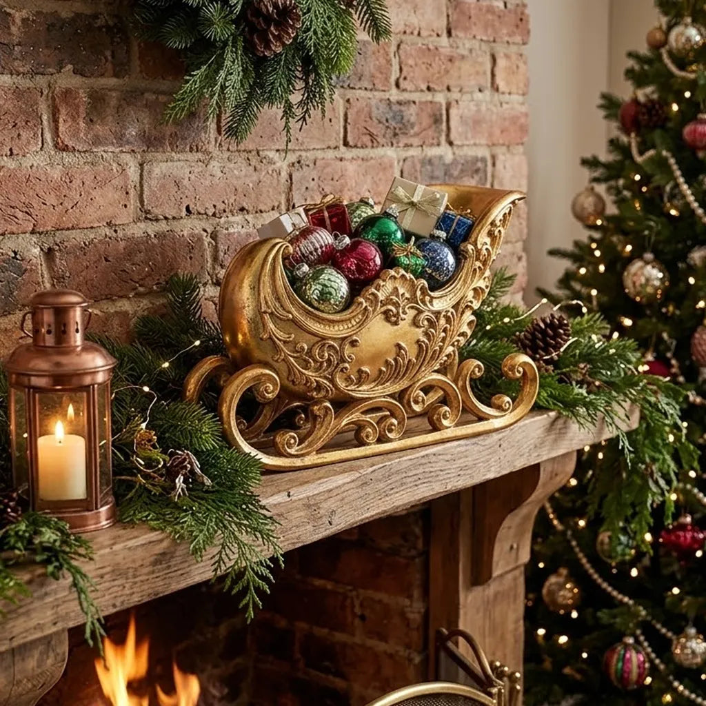 Trineo Deluxe Figura Navideña Decorativa 38cm